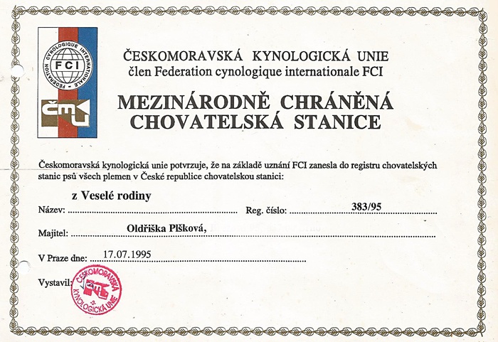 Certifikát CHS